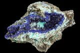 Rosasite, Azurite and Selenite - Hidden Treasure Mine, Utah #109841-2